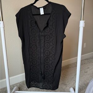 Kona Sol Black Swim Cover Up